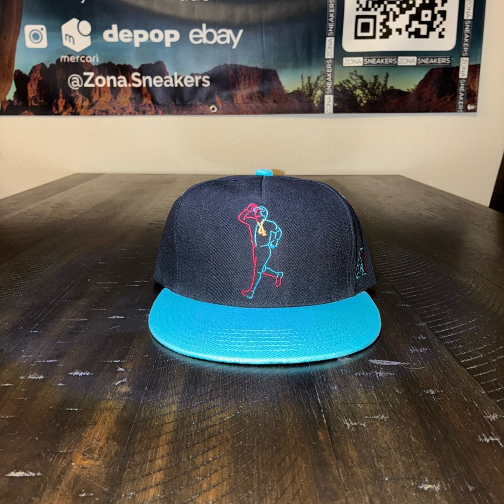 Arizona Diamondbacks Dbacks Ketel Marte Hat Cap Snapback Black/Turquoise  New